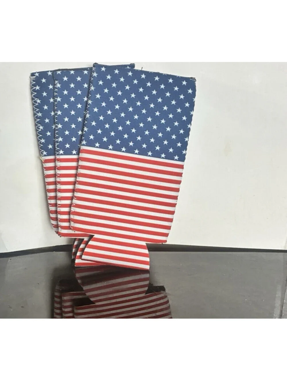 Set of 3| American Flag | Slim Can Cooler | Hard Seltzer | Coozies Tall boy